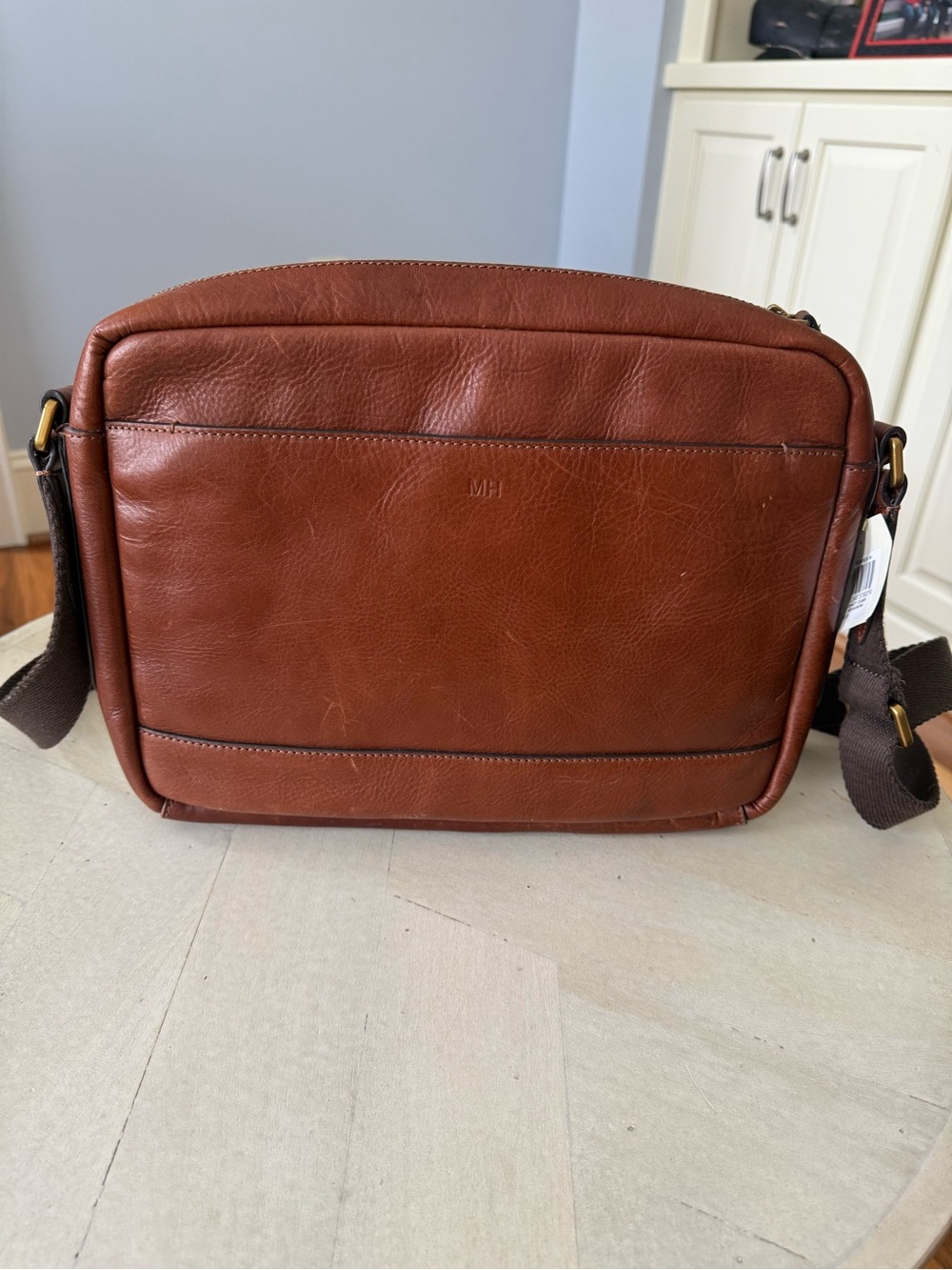 NWT Fossil Bennett Leather Courier Bag 🤎🤎🤎 - Picture 2 of 8